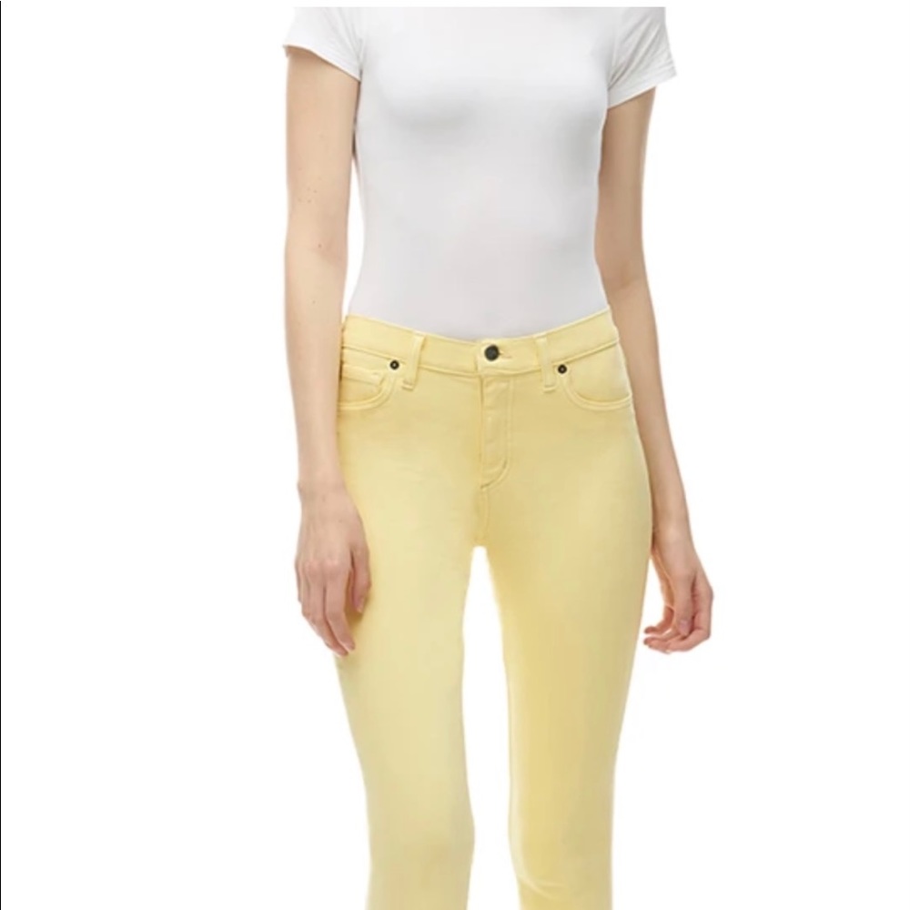 Yoga Jeans High Rise Ankle Skinny Yellow